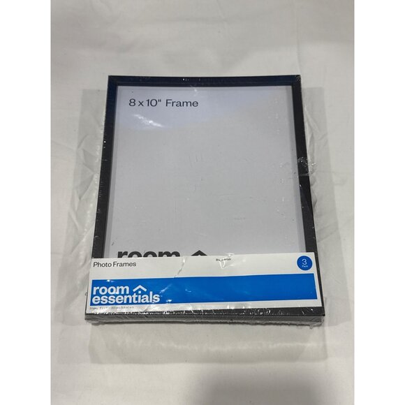 Room Essentials 8x10 Black Photo Frames Set Of 3 For Tabletop Or Wall Display - Picture 2 of 4